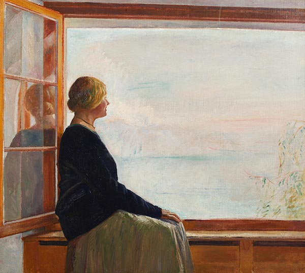 Looking Out to Sea by William Rothenstein | Oil Painting Reproduction