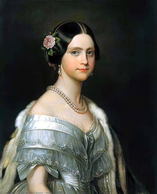 Maria Amalia by Joseph Karl Stieler | Oil Painting Reproduction