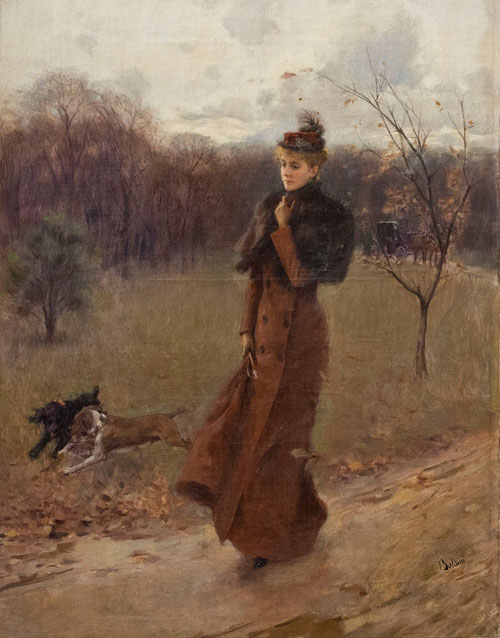 A Walk in the Park by Giovanni Boldini | Oil Painting Reproduction