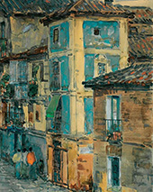 Street Scene Spain By Childe Hassam