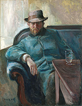 Portrait of Hans Jaeger 1889 By Edvard Munch