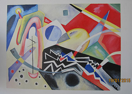 White Zig Zag 1922 - <a href='https://www.reproduction-gallery.com/oil-painting/1408531012/white-zig-zag-1922-by-wassily-kandinsky/'>More Detail</a>